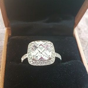 CZ wedding ring